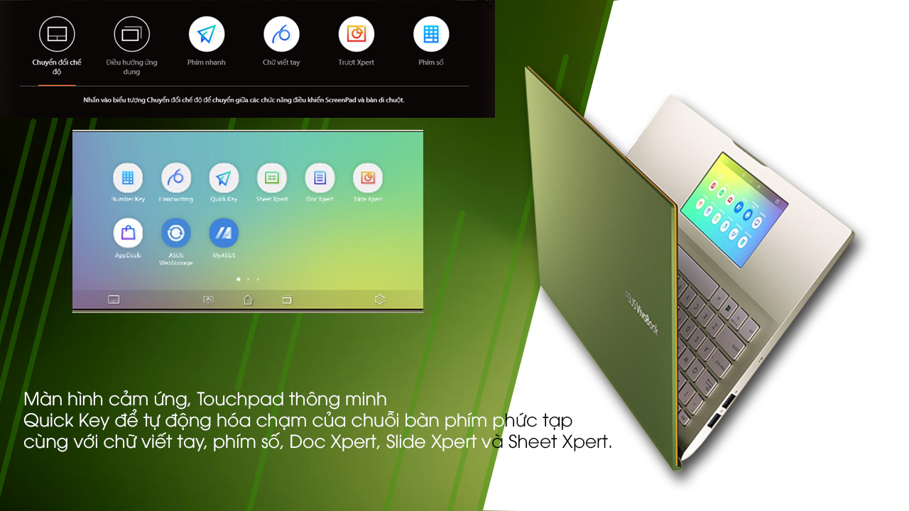Asus Vivobook S14/S15 - Công nghệ ScreenPad 2.0