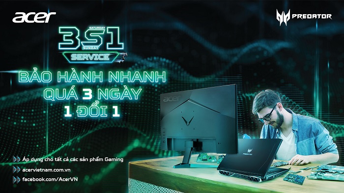 ACER Với Chính Sách Bảo Hành 3S1