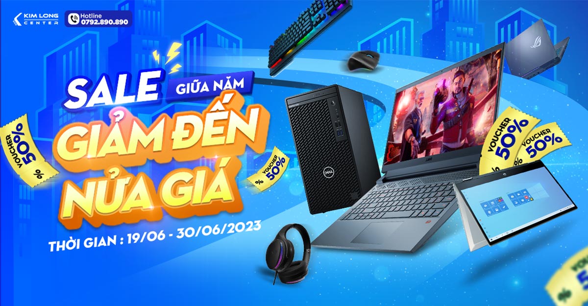 SALE GIỮA NĂM - GIẢM ĐẾN NỬA GIÁ